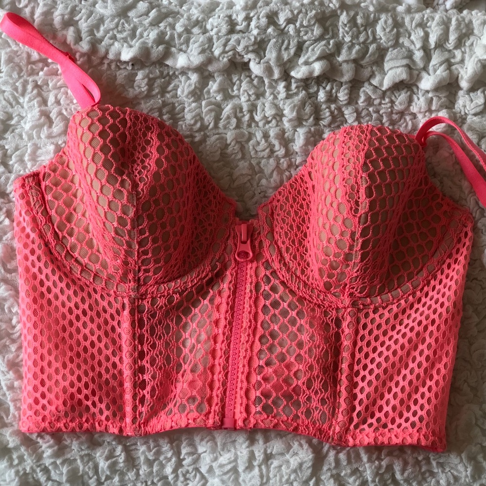 Sexy Neon Pink Bustier